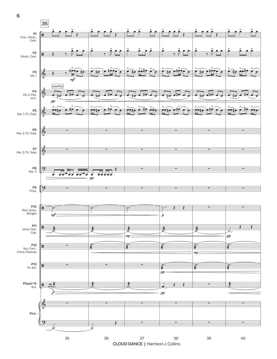 Cloud Dance Cloud Dance Percussion Ensemble scores gallery preview page 7