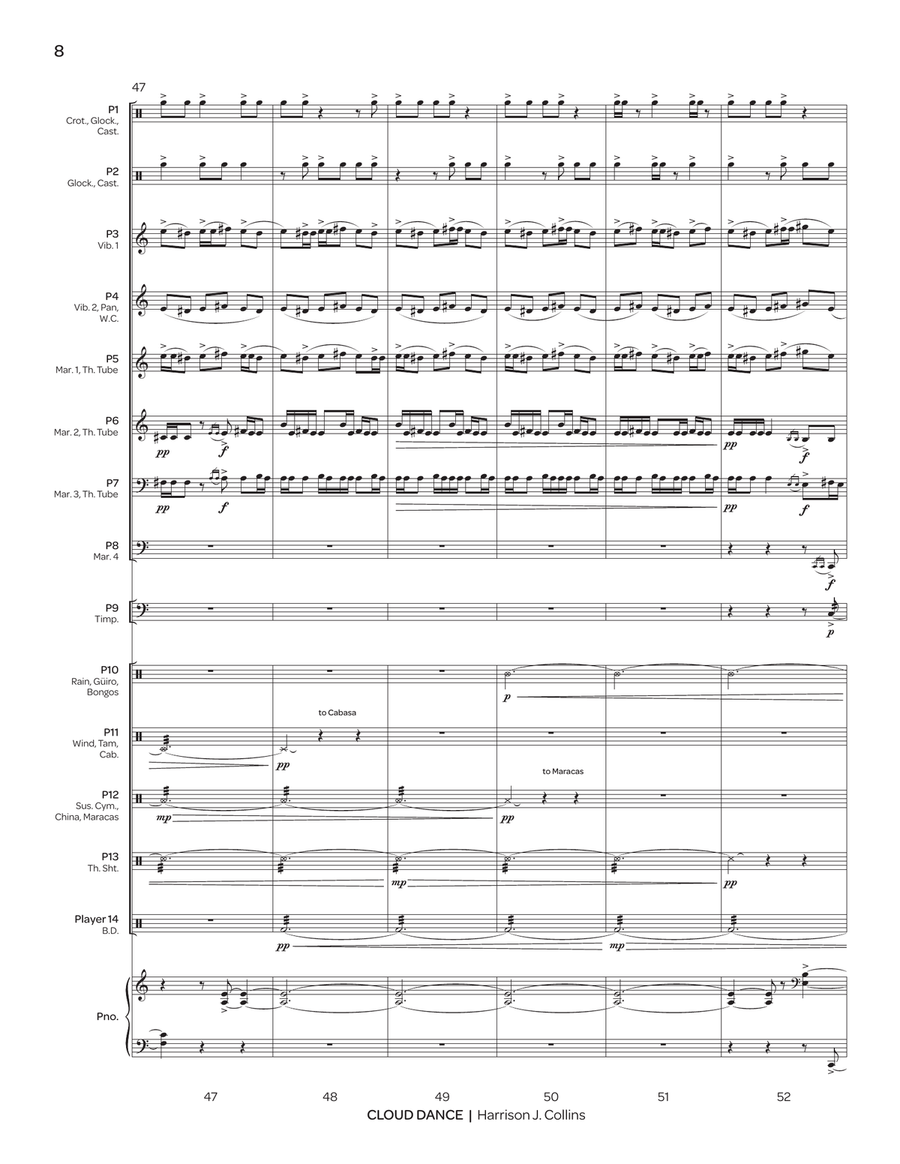 Cloud Dance Cloud Dance Percussion Ensemble scores gallery preview page 9