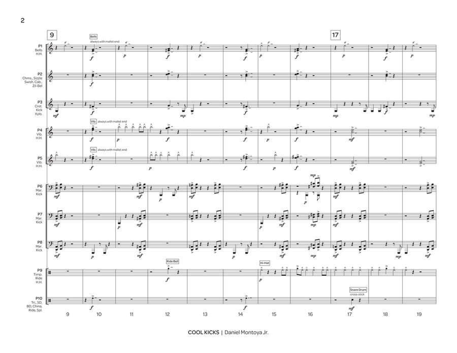Cool Kicks Percussion Ensemble - Sheet Music page 3
