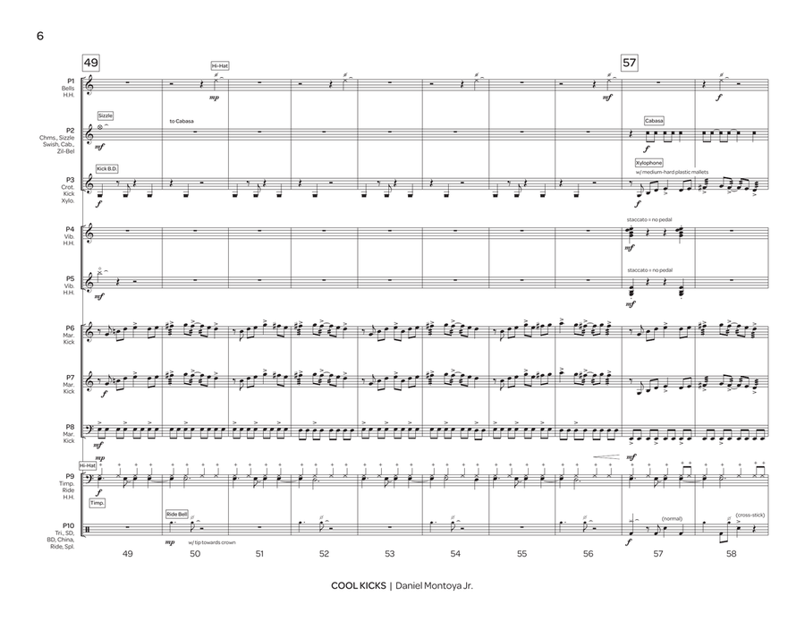 Cool Kicks Percussion Ensemble - Sheet Music page 7