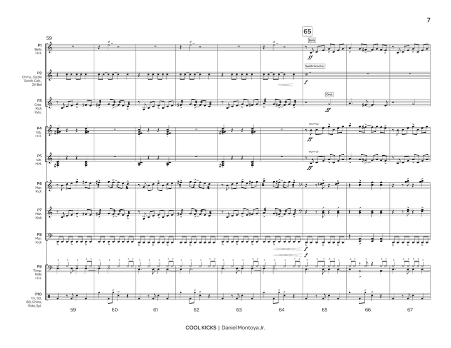 Cool Kicks Percussion Ensemble - Sheet Music page 8