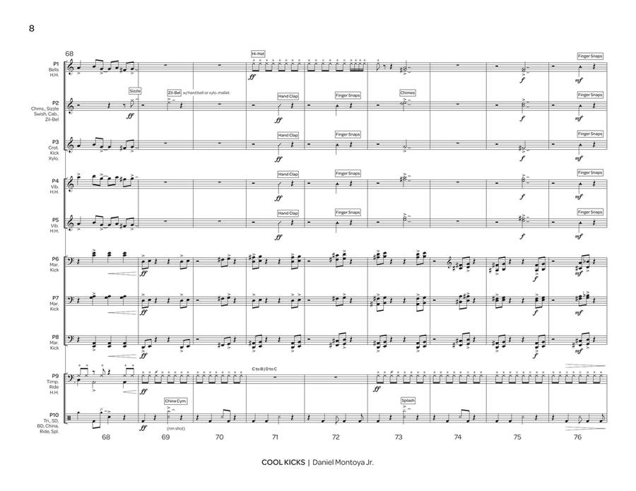 Cool Kicks Percussion Ensemble - Sheet Music page 9