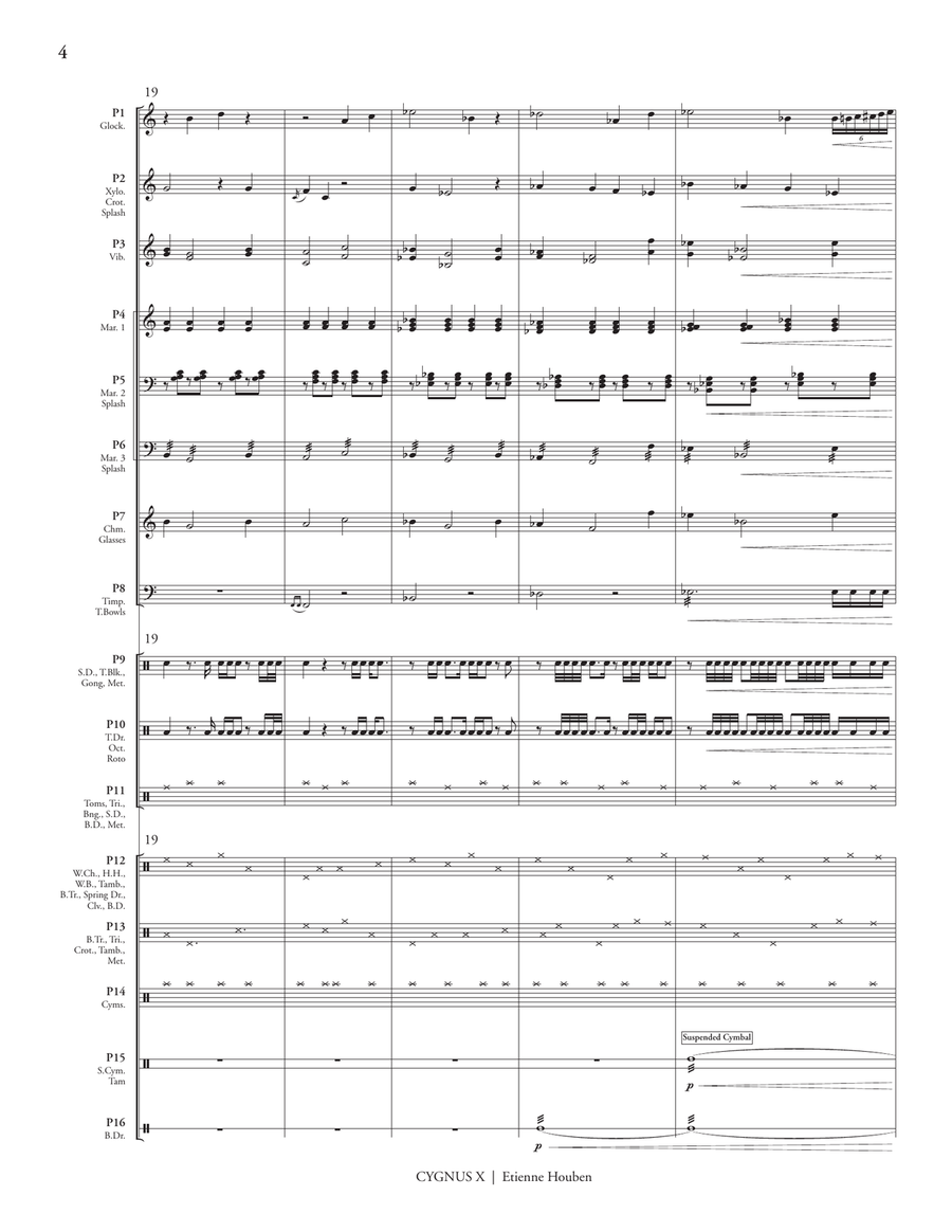 Cygnus X (score only) Cygnus X (score only) Percussion Ensemble scores gallery preview page 6