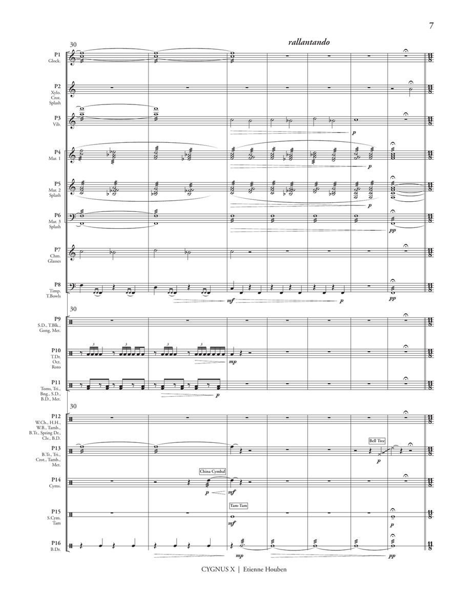 Cygnus X (score only) Cygnus X (score only) Percussion Ensemble scores gallery preview page 9