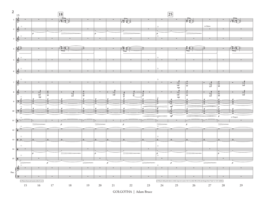 Golgotha (score only) Golgotha (score only) Percussion Ensemble scores gallery preview page 3