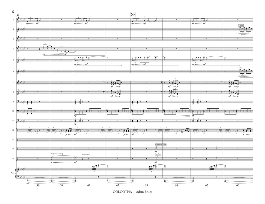 Golgotha (score only) Golgotha (score only) Percussion Ensemble scores gallery preview page 7