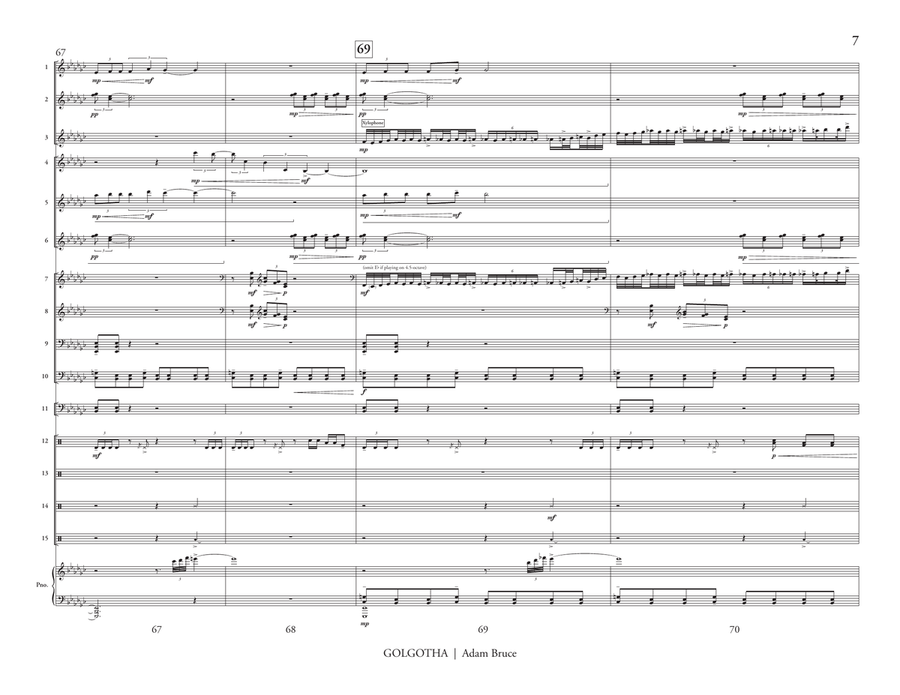 Golgotha (score only) Golgotha (score only) Percussion Ensemble scores gallery preview page 8