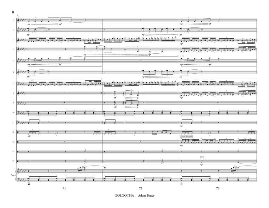 Golgotha (score only) Golgotha (score only) Percussion Ensemble scores gallery preview page 9
