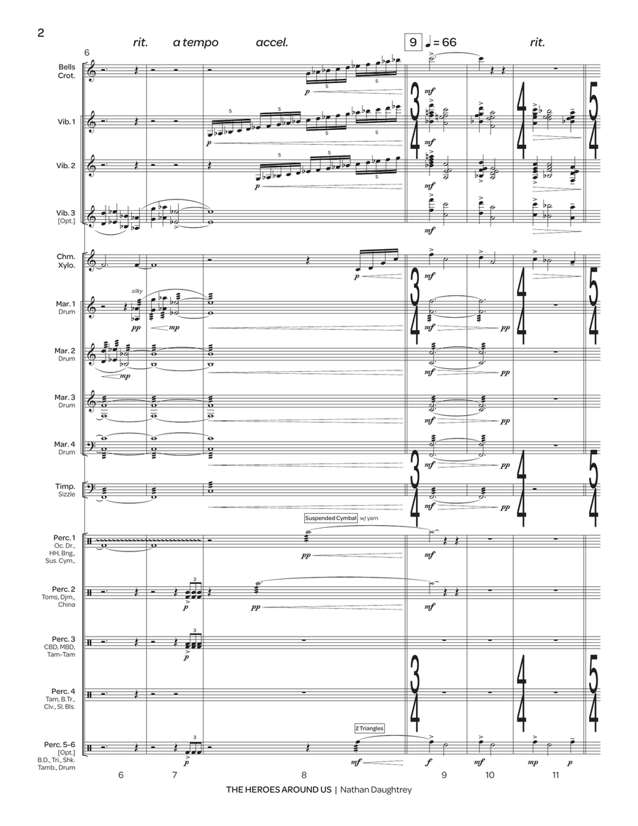 The Heroes Around Us The Heroes Around Us Percussion Ensemble scores gallery preview page 3