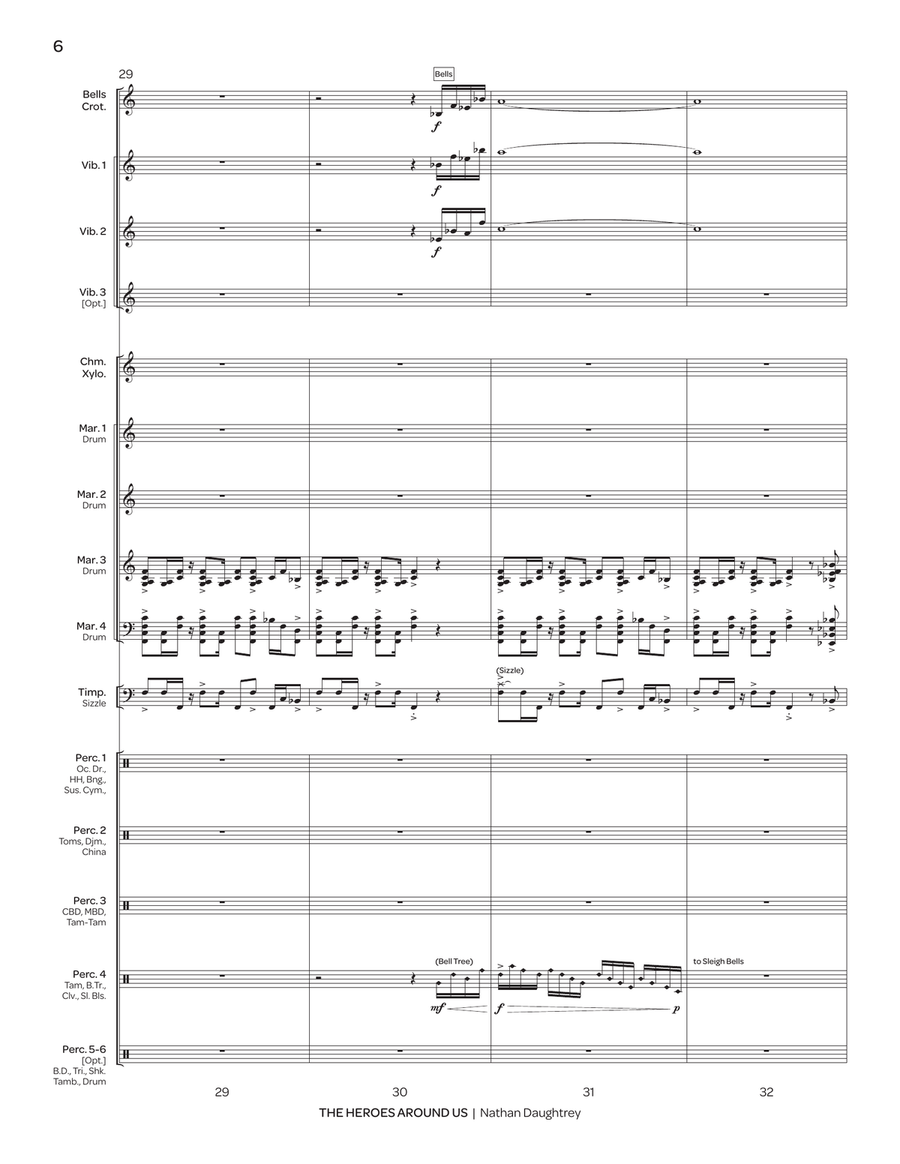 The Heroes Around Us The Heroes Around Us Percussion Ensemble scores gallery preview page 7