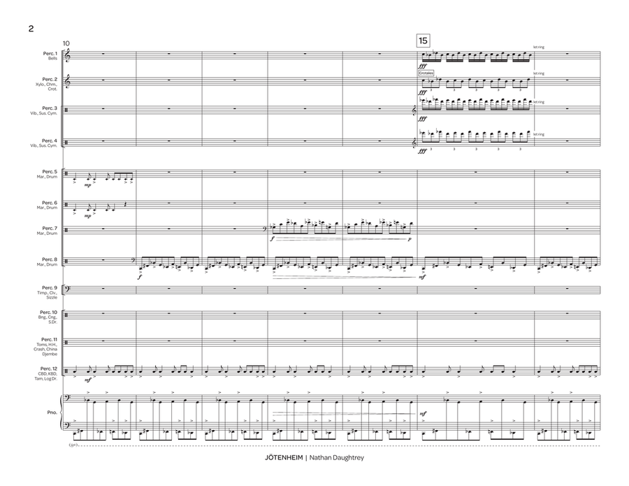 Jötenheim (Mvt. III from As Above, So Below) Percussion Ensemble scores gallery preview page 3