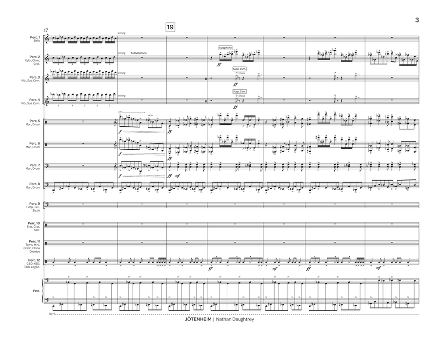 Jötenheim (Mvt. III from As Above, So Below) Percussion Ensemble scores gallery preview page 4
