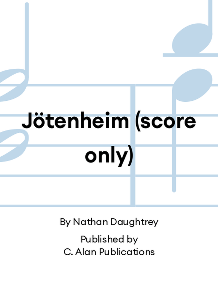 Jötenheim (score only) Jötenheim (score only) Percussion Ensemble scores gallery preview page 1