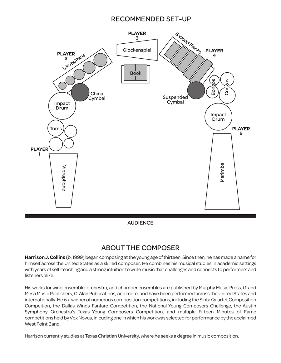 Page from the Book of Nature, A Percussion Ensemble scores gallery preview page 2