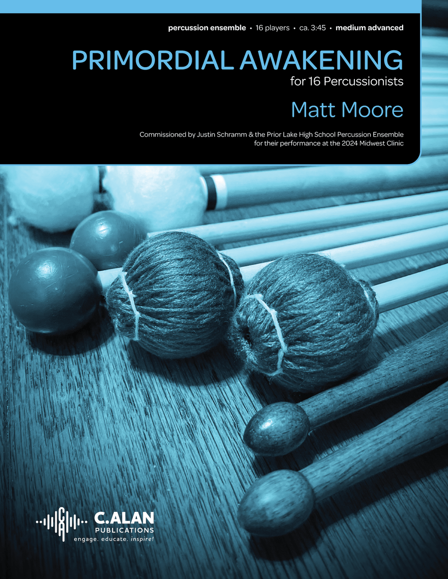 Primordial Awakening Primordial Awakening Percussion Ensemble scores gallery preview page 1