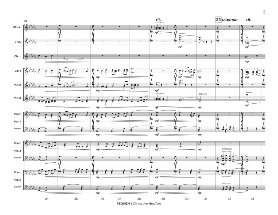 Requiem Percussion Ensemble - Sheet Music page 4