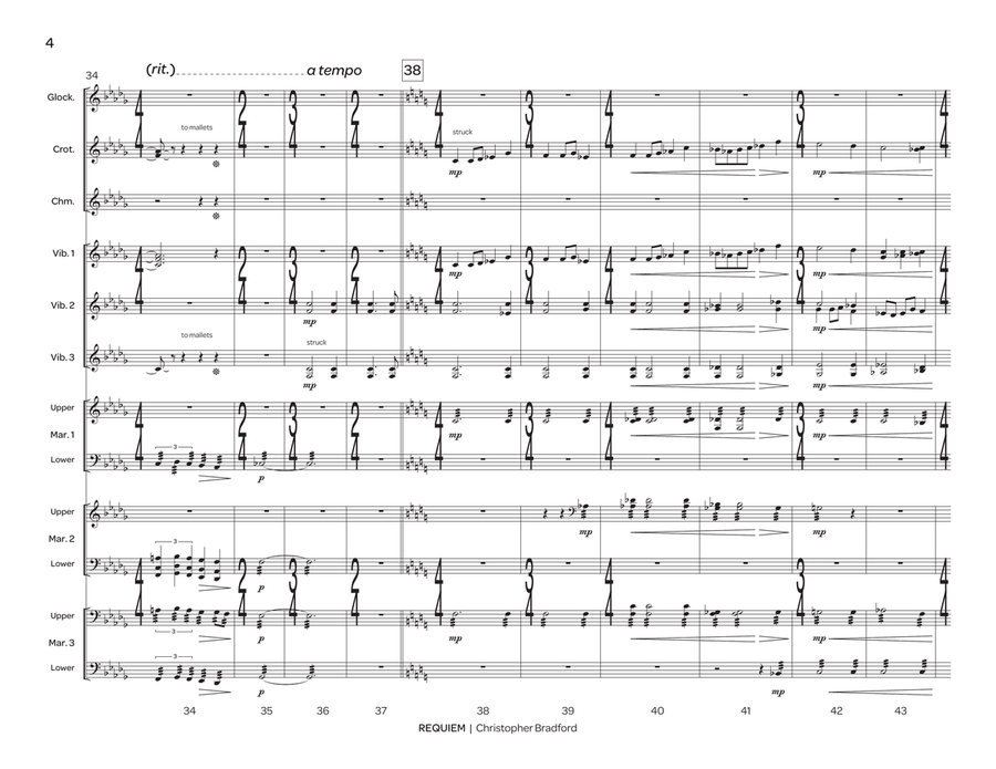 Requiem Percussion Ensemble - Sheet Music page 5
