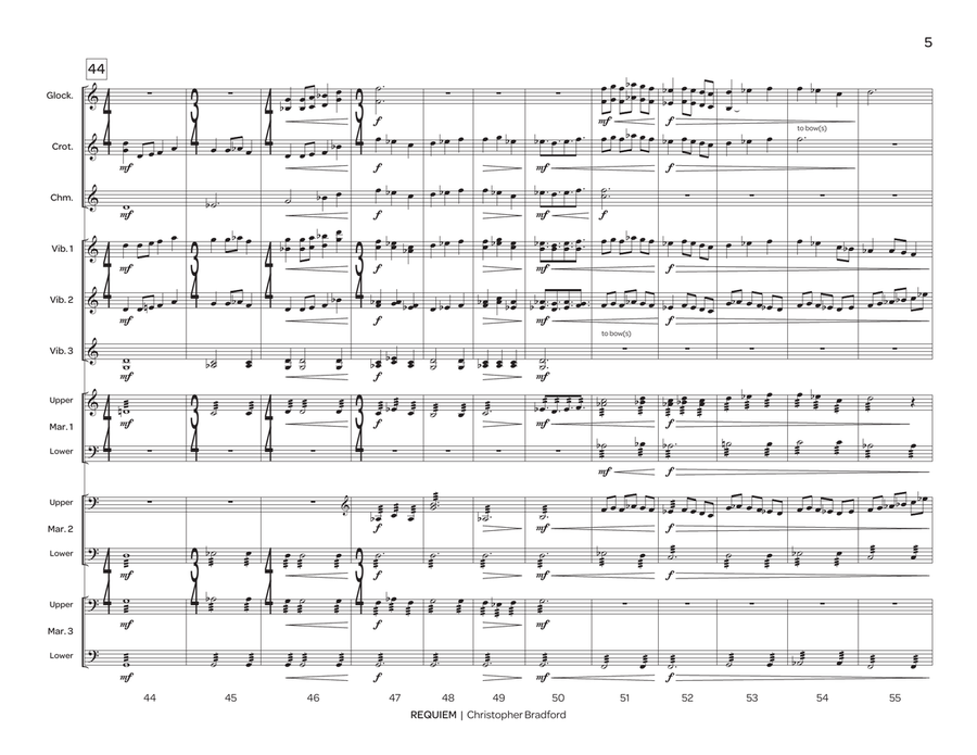 Requiem Percussion Ensemble - Sheet Music page 6