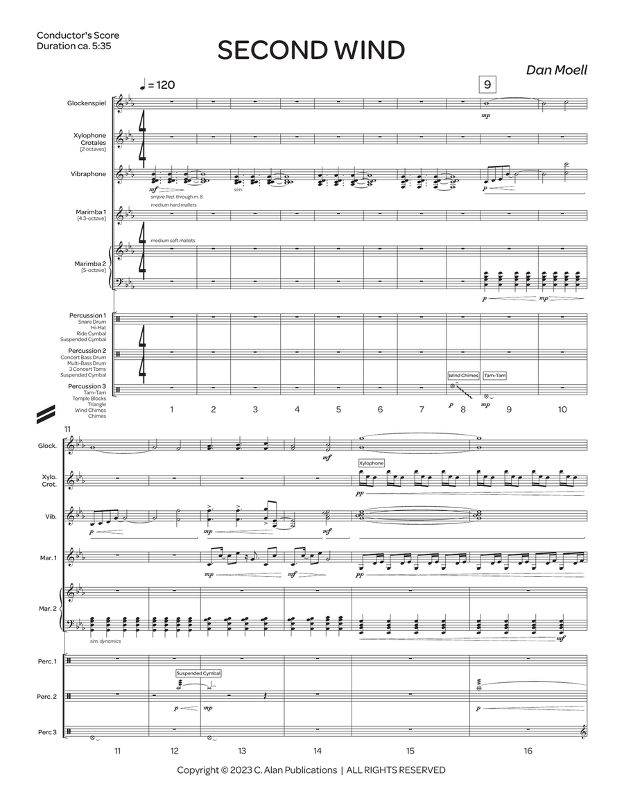 Second Wind (score only) Second Wind (score only) Percussion Ensemble scores gallery preview page 3