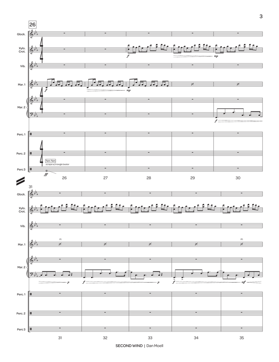 Second Wind (score only) Second Wind (score only) Percussion Ensemble scores gallery preview page 5