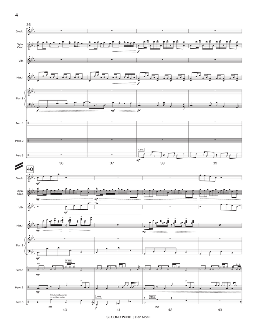 Second Wind (score only) Second Wind (score only) Percussion Ensemble scores gallery preview page 6