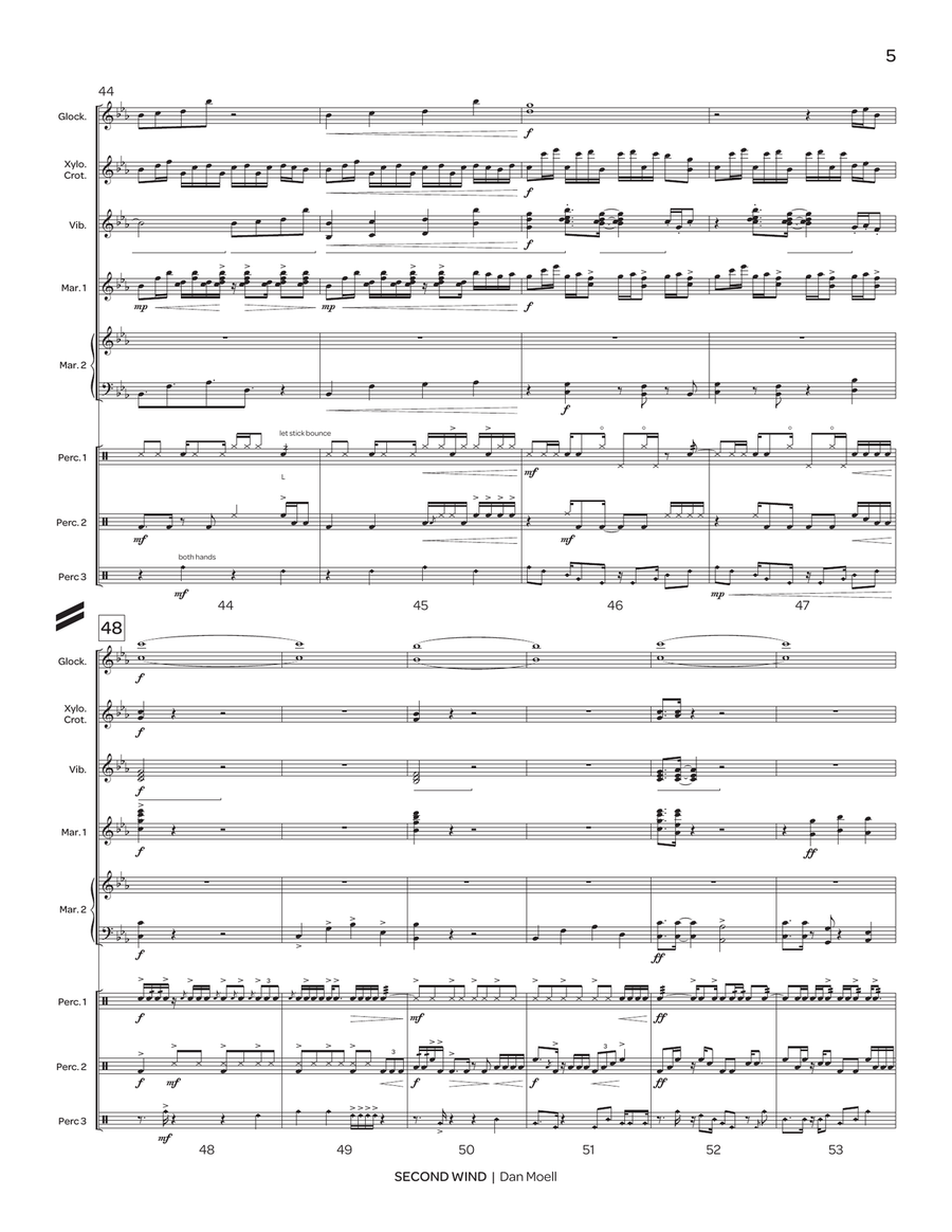 Second Wind (score only) Second Wind (score only) Percussion Ensemble scores gallery preview page 7