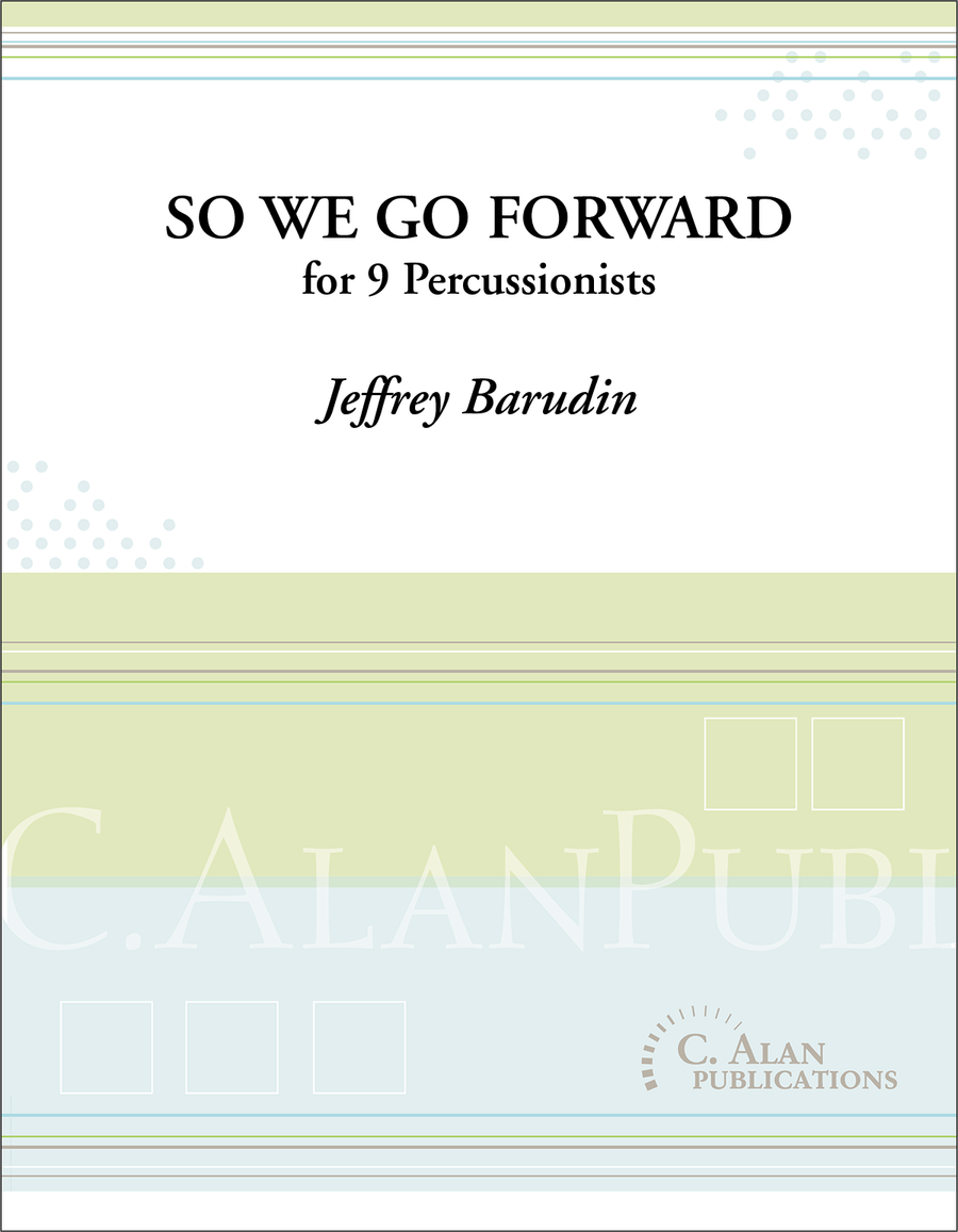 So We Go Forward So We Go Forward Percussion Ensemble scores gallery preview page 1