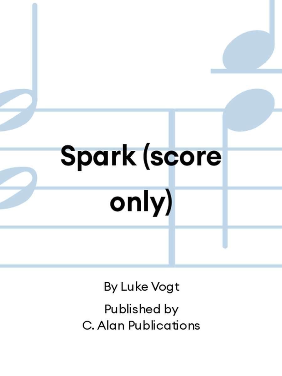 Spark (score only) Spark (score only) Percussion Ensemble scores gallery preview page 1