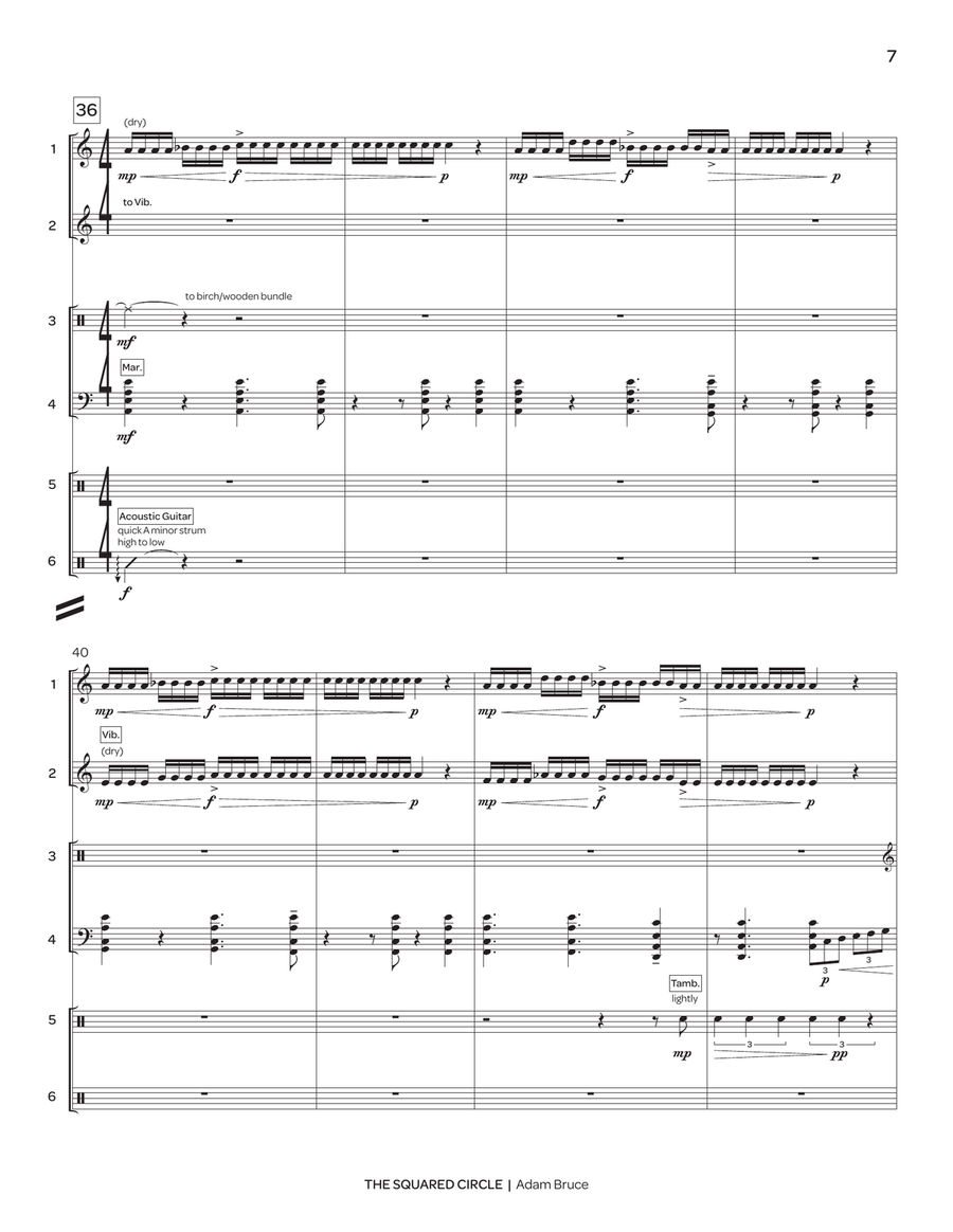 The Squared Circle The Squared Circle Percussion Ensemble scores gallery preview page 8