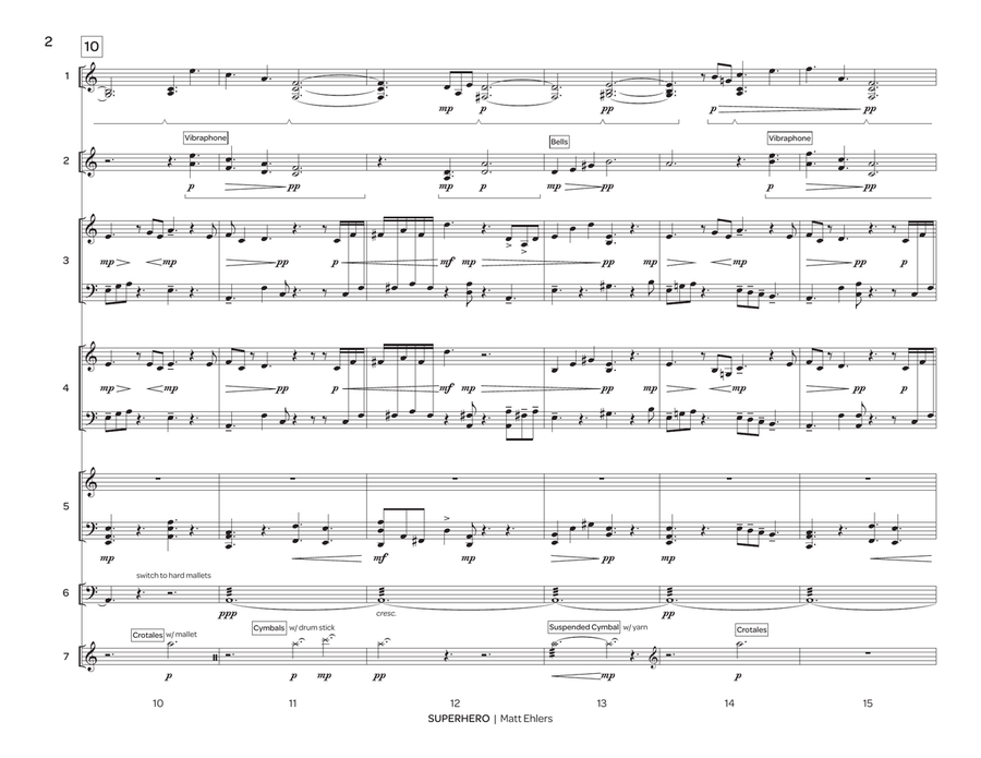 Superhero Percussion Ensemble - Sheet Music page 3