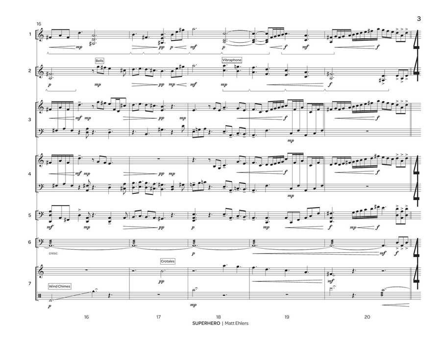Superhero Percussion Ensemble - Sheet Music page 4