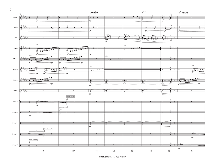 Treespeak Treespeak Percussion Ensemble scores gallery preview page 3