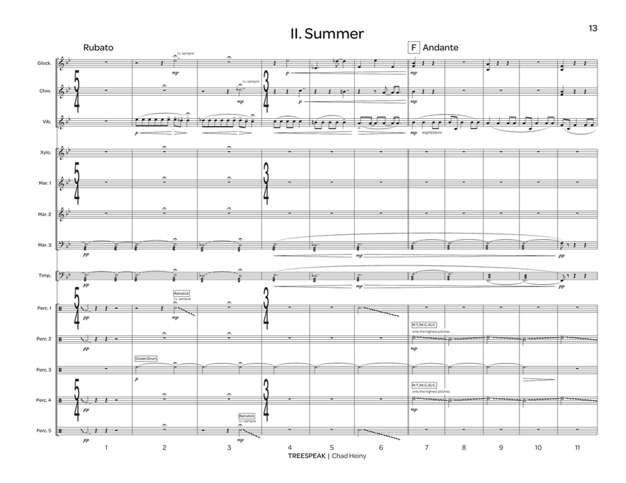 Treespeak Treespeak Percussion Ensemble scores gallery preview page 5
