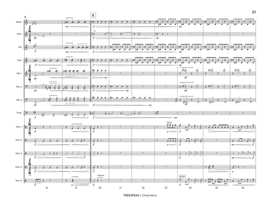 Treespeak Treespeak Percussion Ensemble scores gallery preview page 9