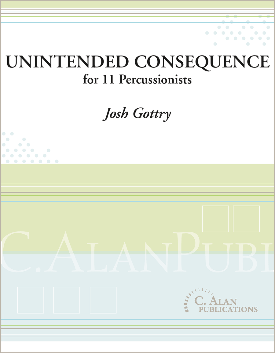 Unintended Consequence (score only) Percussion Ensemble scores gallery preview page 1
