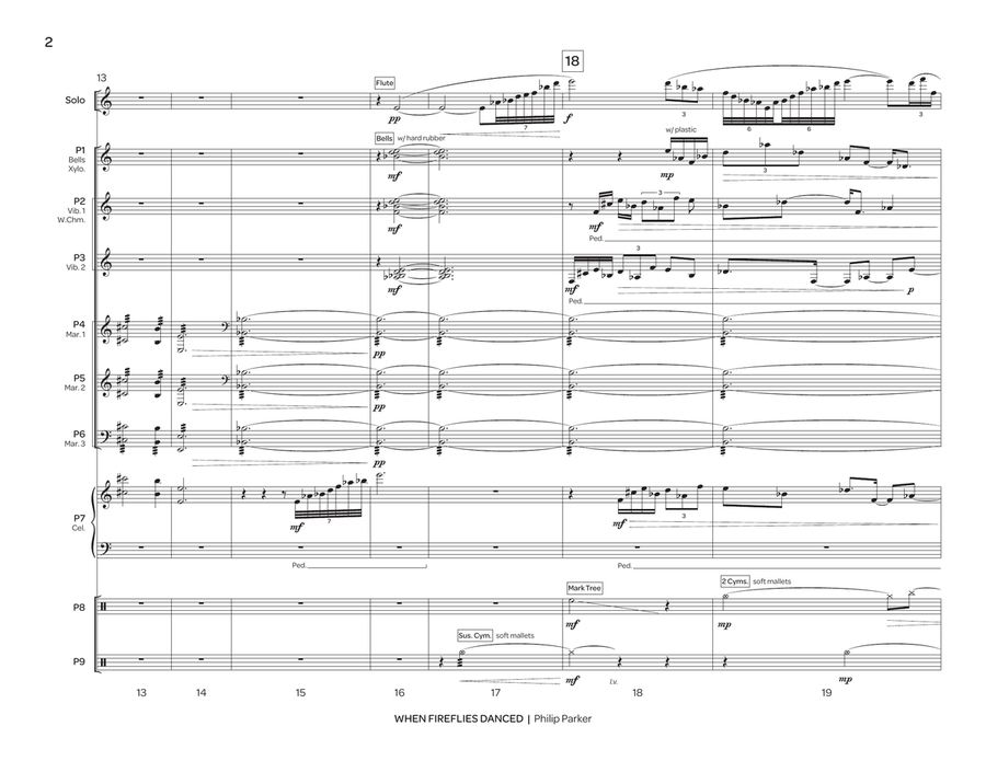 When Fireflies Danced When Fireflies Danced Percussion Ensemble scores gallery preview page 3
