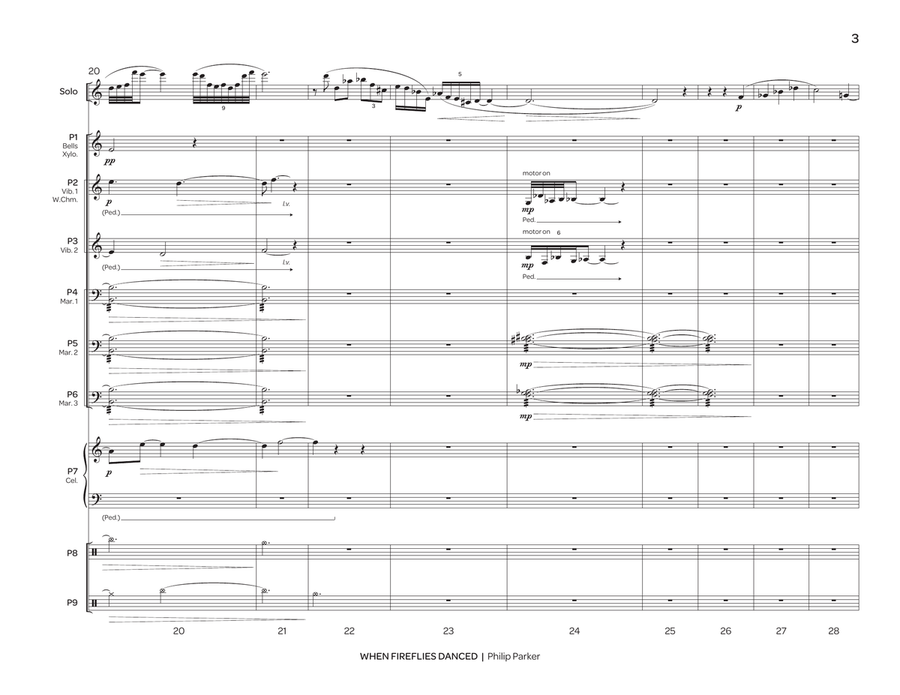When Fireflies Danced When Fireflies Danced Percussion Ensemble scores gallery preview page 4
