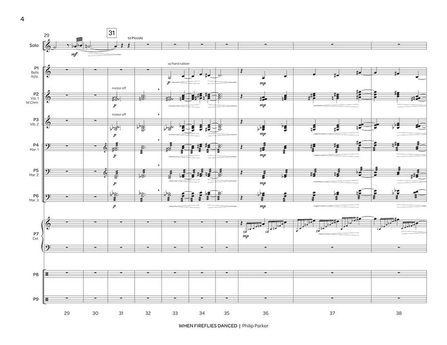When Fireflies Danced When Fireflies Danced Percussion Ensemble scores gallery preview page 5