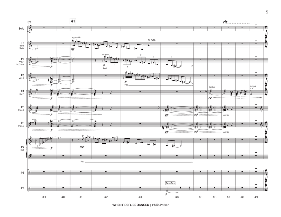 When Fireflies Danced When Fireflies Danced Percussion Ensemble scores gallery preview page 6