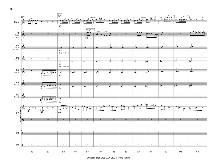 When Fireflies Danced When Fireflies Danced Percussion Ensemble scores gallery preview page 9