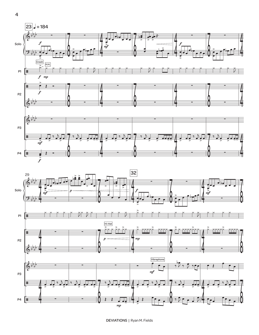 Deviations Deviations Percussion Ensemble scores gallery preview page 5