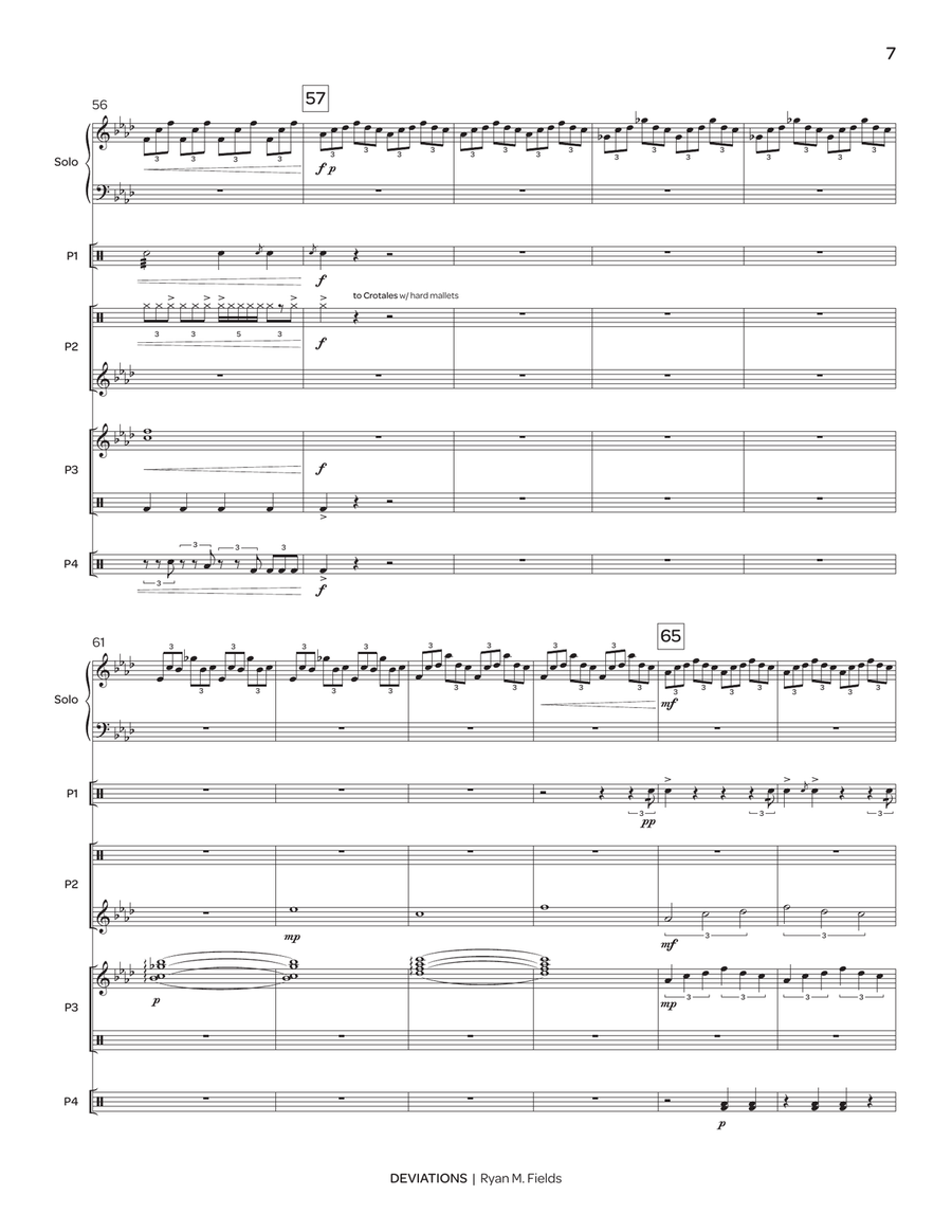 Deviations Deviations Percussion Ensemble scores gallery preview page 8