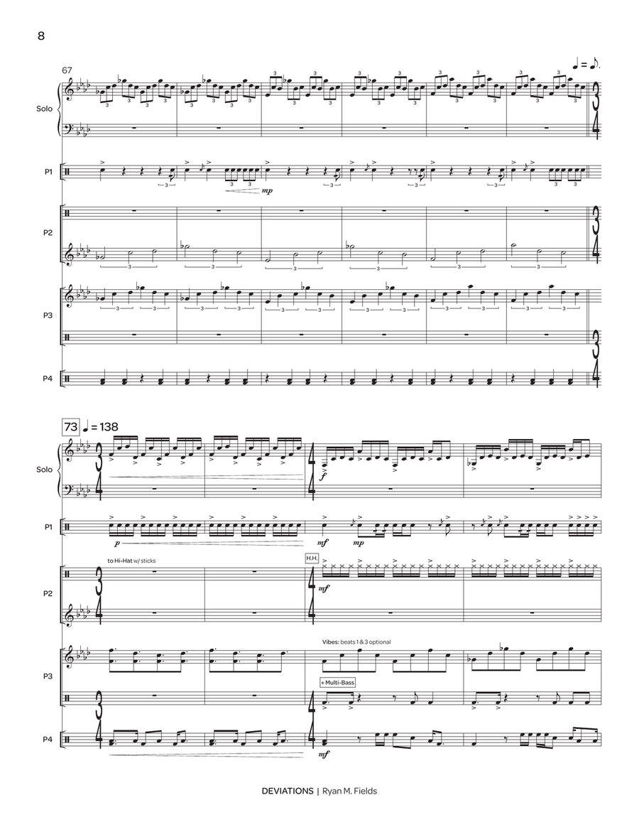 Deviations Deviations Percussion Ensemble scores gallery preview page 9
