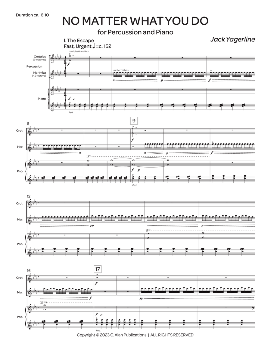 No Matter What You Do No Matter What You Do Piano scores gallery preview page 2