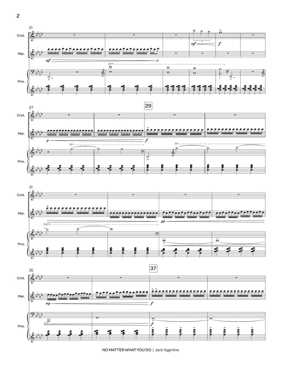 No Matter What You Do No Matter What You Do Piano scores gallery preview page 3