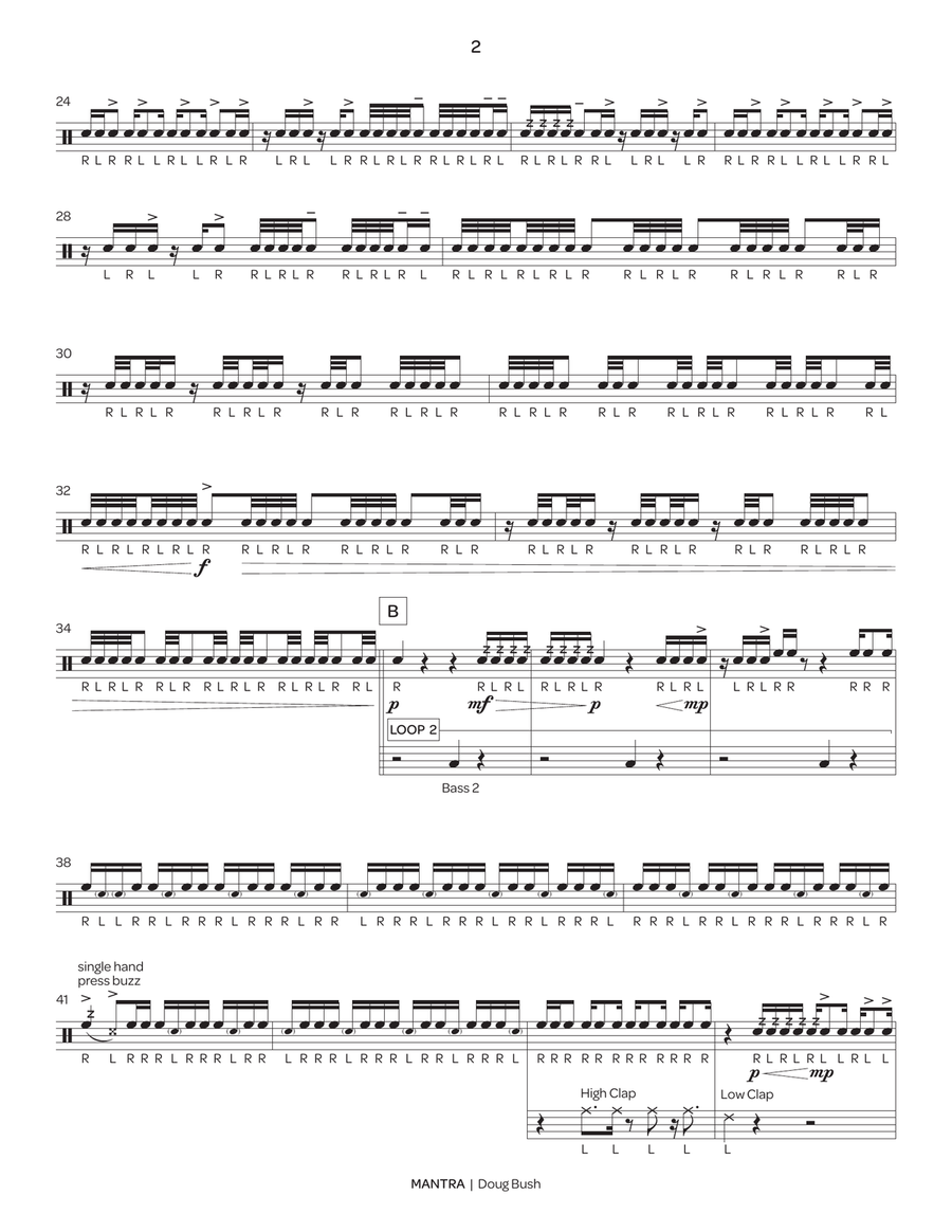 Mantra Mantra Snare Drum scores gallery preview page 3