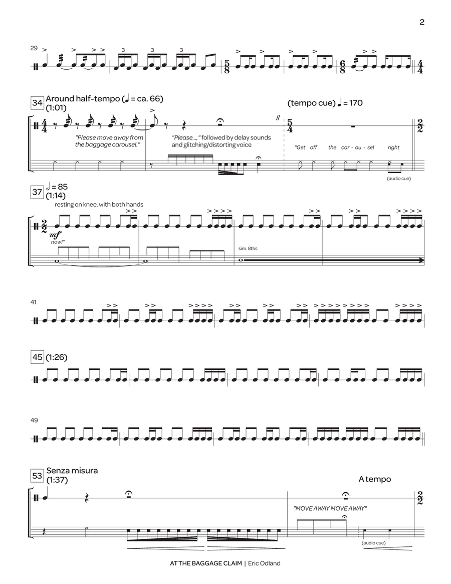 At the Baggage Claim At the Baggage Claim Percussion scores gallery preview page 3