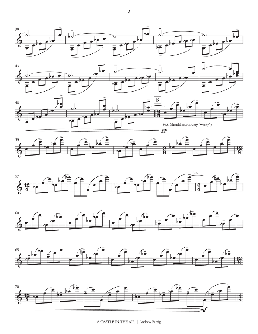 Castle in the Air, A Castle in the Air, A Percussion scores gallery preview page 3