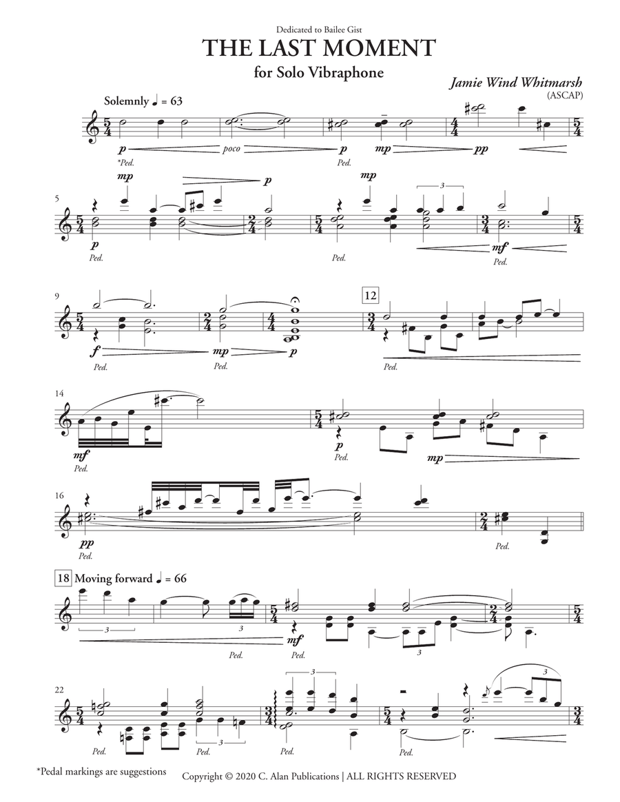 The Last Moment The Last Moment Percussion scores gallery preview page 2