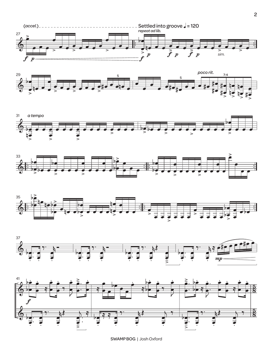 Swamp Bog Swamp Bog Percussion scores gallery preview page 3